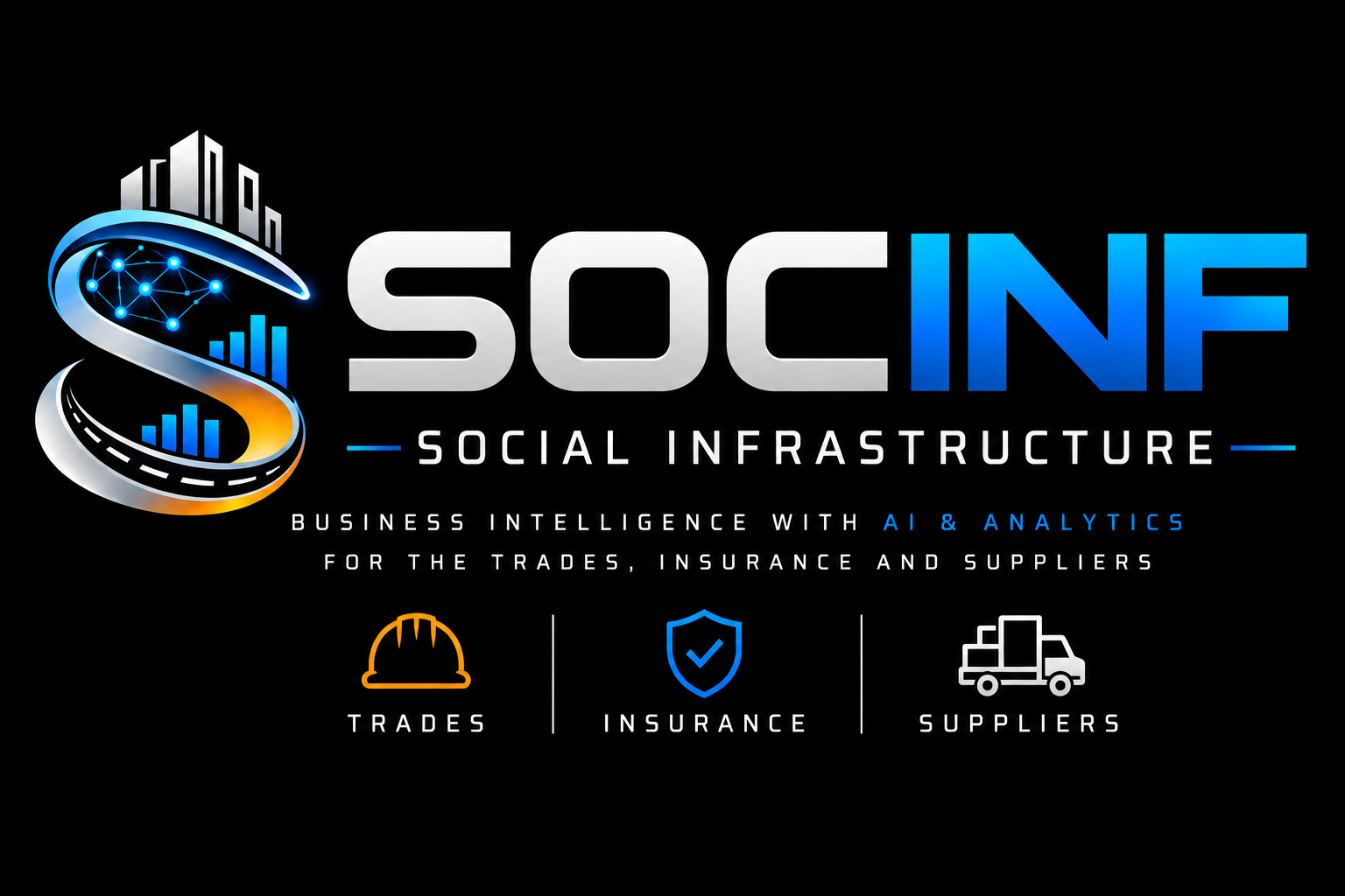 SOCINF - Social Infrastructure. Business intelligence with AI and analytics for the trades, insurance, and suppliers.
